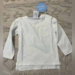 Classic whimsy long sleeve white shirt